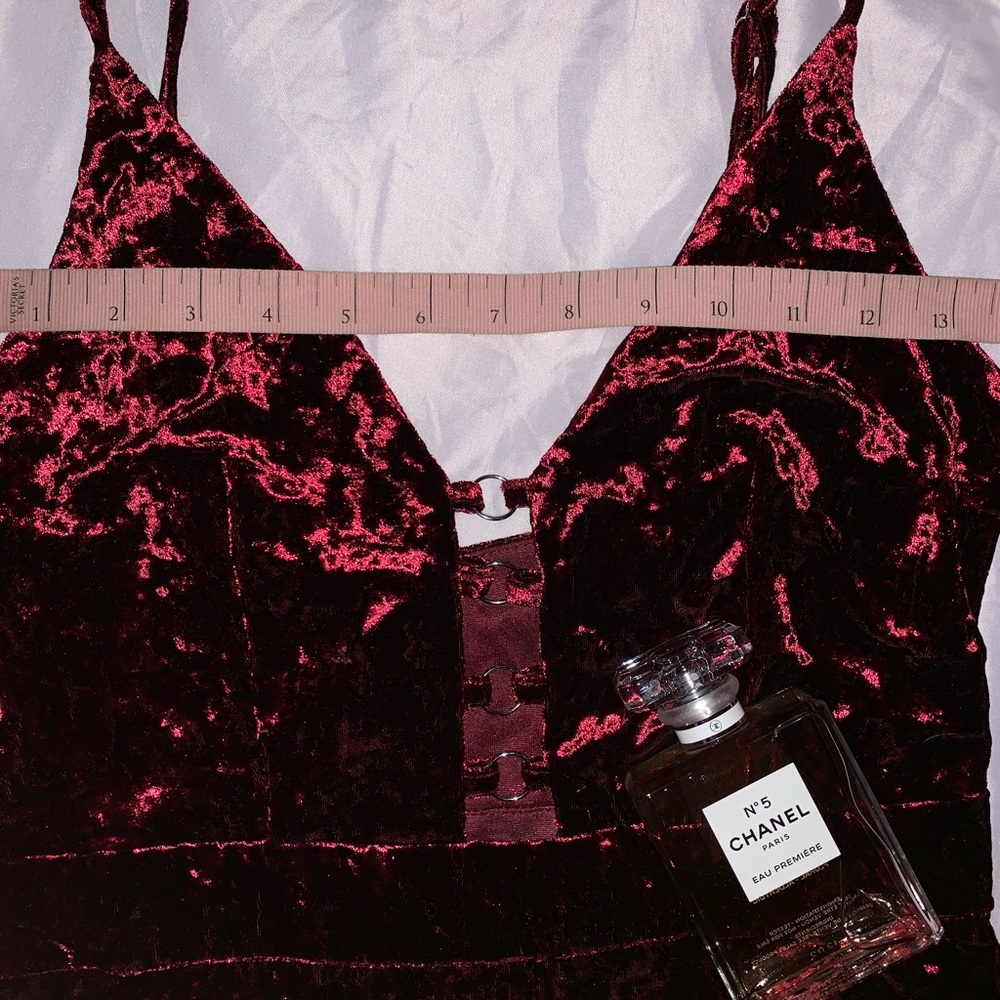 Velvet Red Romper ♡